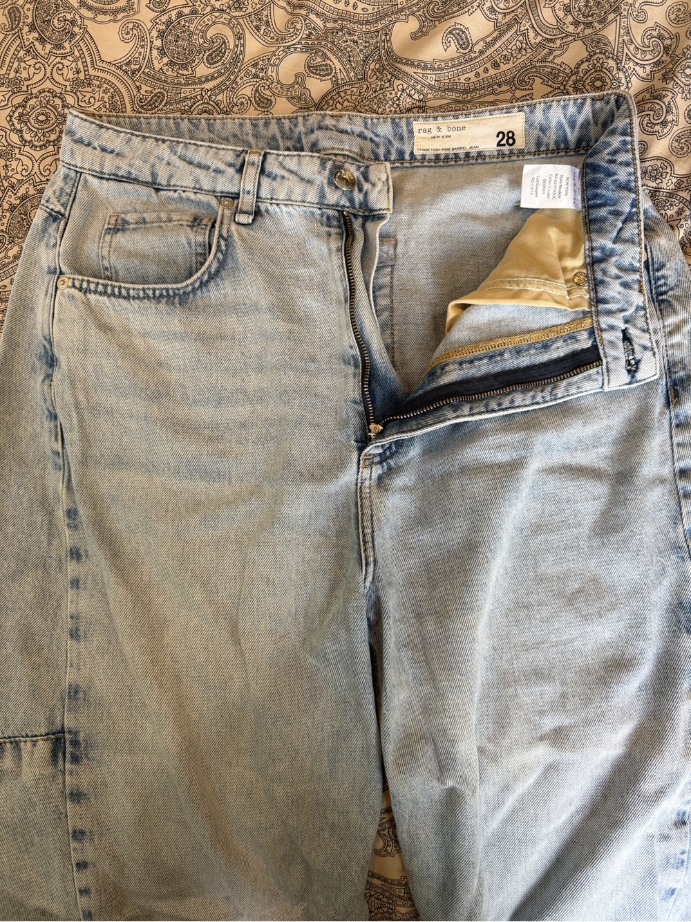 rag & bone Light Wash Relaxed Women's Jeans